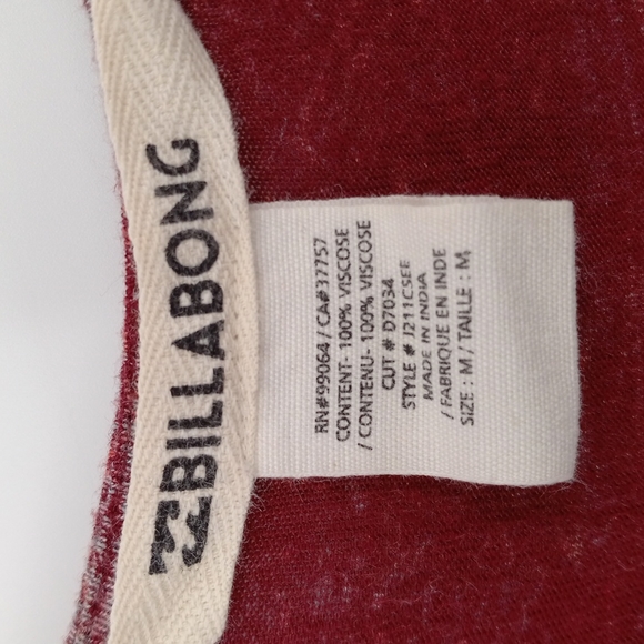 Billabong See The Sun Romper V Neck Longsleeve Elastic Waist Size Medium - Picture 7 of 11